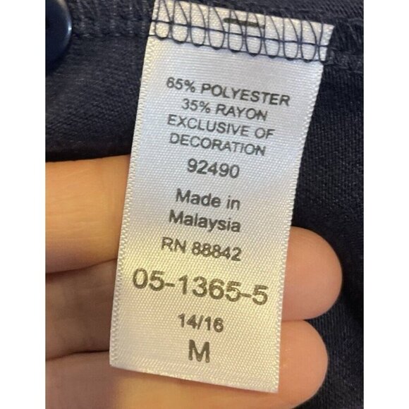 Woman Within Medium 14/16 Maxi Dress Blue Embroidered Floral Boho Cottage Travel - Picture 8 of 10